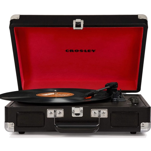 Crosley CR8005D-BK Cruiser Deluxe 3-Speed Bluetooth Suitcase Record Player - Picture 1 of 6